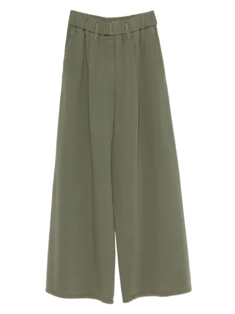 Forte Forte elastic-waistband trousers Green 14544MYPANTS