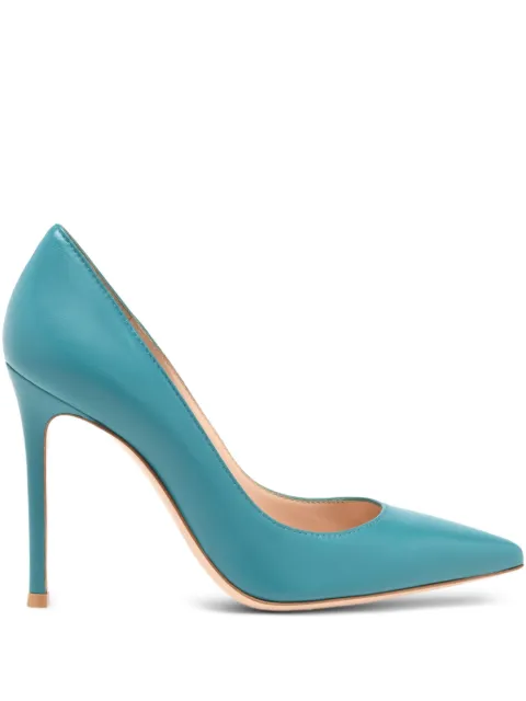 Gianvito Rossi 105mm Gianvito pointed pumps Blue G2847015RICNAP