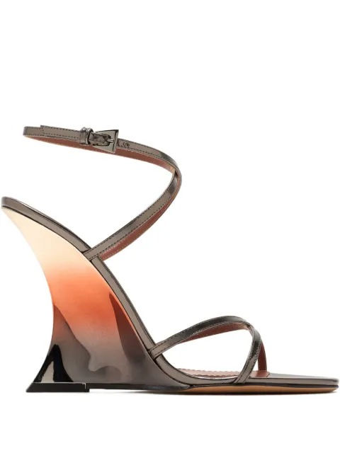 Paris Texas 105mm Nina leather sandals Grey PX1541XMRGS