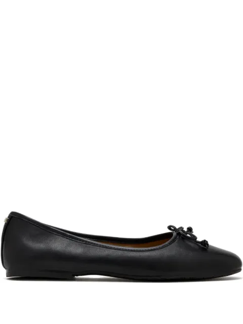 Sam Edelman bow -detail leather ballet flats Black J6428L1