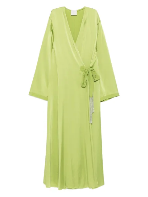 Forte Forte v-neck midi dress Green 14584MYDRESS