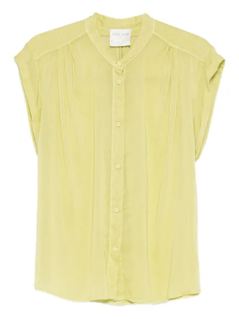 Forte Forte buttoned short-sleeve shirt Green 14621MYTOP