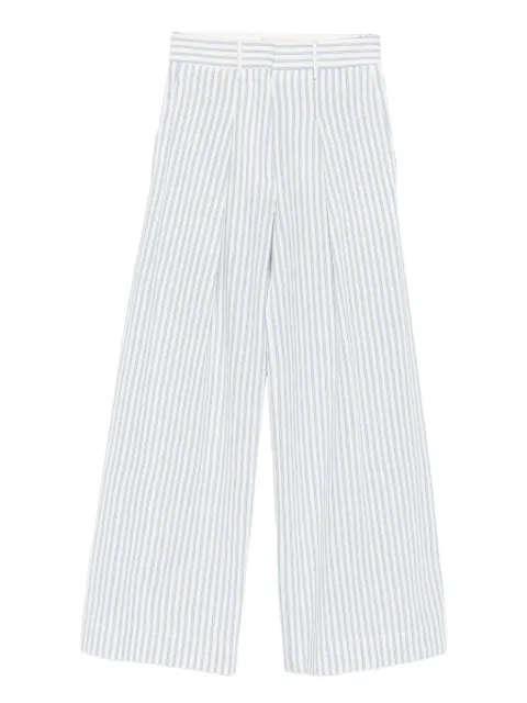 Forte Forte striped pleated trousers Blue 14614MYPANTS