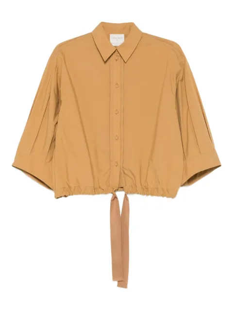 Forte Forte tie-detail shirt Neutrals 14608MYSHIRT