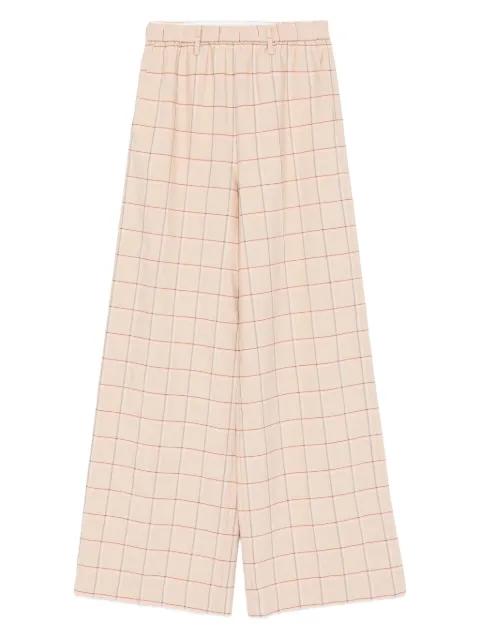 Forte Forte checked trousers Neutrals 145372068