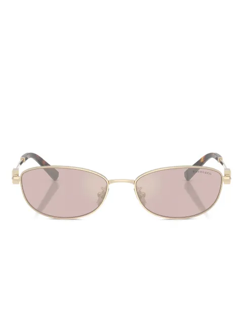 Tiffany & Co Eyewear oval-frame sunglasses Gold TF3115