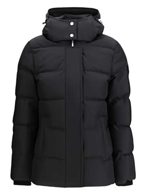 Moose Knuckles button hooded jacket Black M35LJ179N