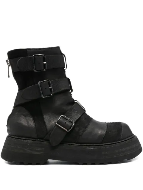 Guidi multi-strap boots Black 526VPWSOFTHORSEFULLGRAINREVERSE