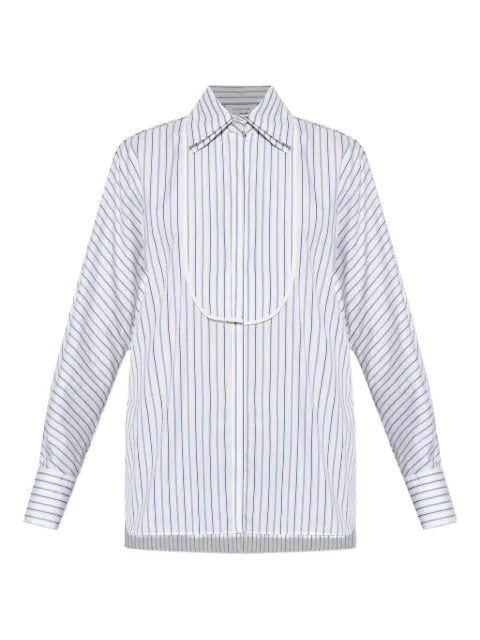 Lanvin striped collared shirt White RWTO00036167H25