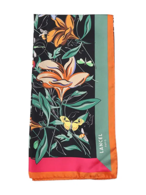 Lancel floral-print scarf Black A13494
