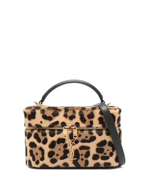 Saint Laurent leopard-print mini bag Brown 798098AAE6T