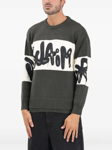 DISCLAIMER crew-neck sweater Green 25IDS55201