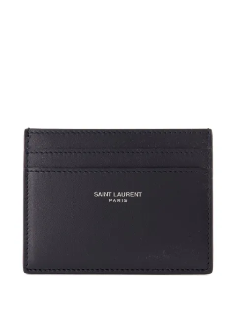 Saint Laurent logo card holder Blue 3759460U90E
