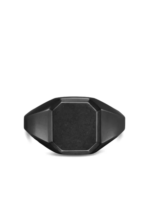 David Yurman Streamline® signet ring Black R25999MBB
