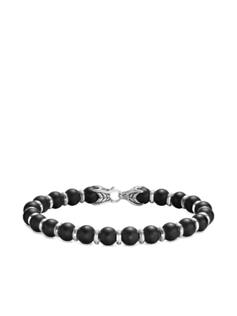 David Yurman sterling silver Spiritual Beads onyx bracelet Black B35326MSSBBO