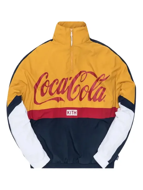 KITH x Coca Cola quarter-zip windbreaker Blue KH1171102