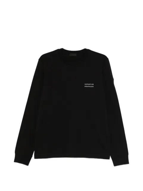 Moncler long-sleeve cotton T-shirt Black L10918D0000489AYW