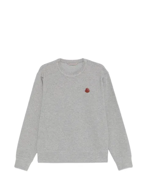 Moncler logo patch sweatshirt Grey L10918G0000189B9F