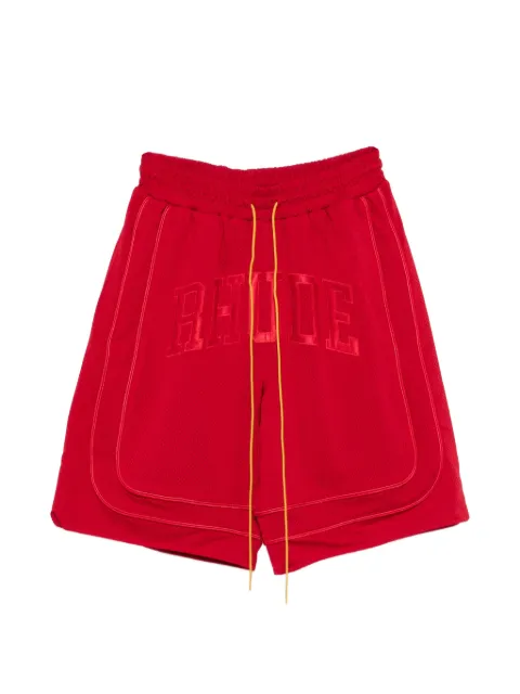 RHUDE collegiate logo shorts Red RHPS26SH02016