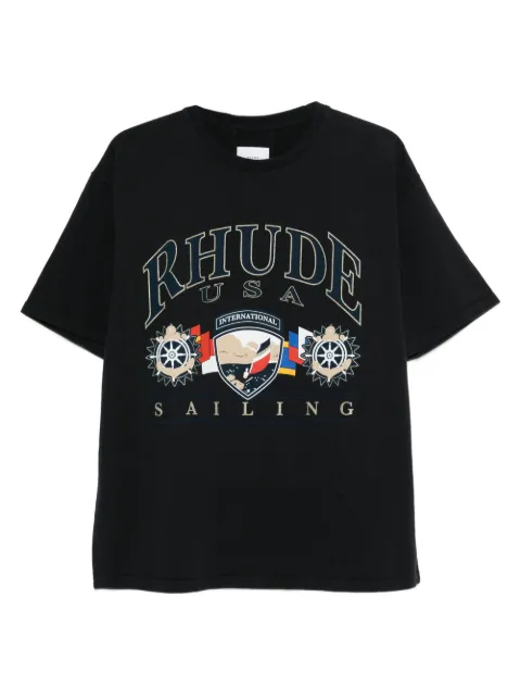RHUDE Sailing Icon T-shirt Black RHPS26TT10012