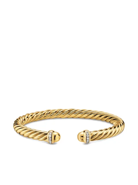 David Yurman 18K yellow gold Cablespira® Flex diamond bracelet Gold B18729D88DGGDI