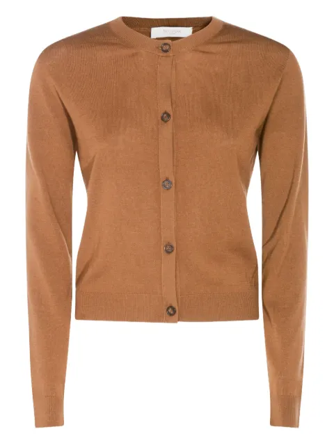 Zanone fine-knit buttoned cardigan Brown 850036ZM696N7600