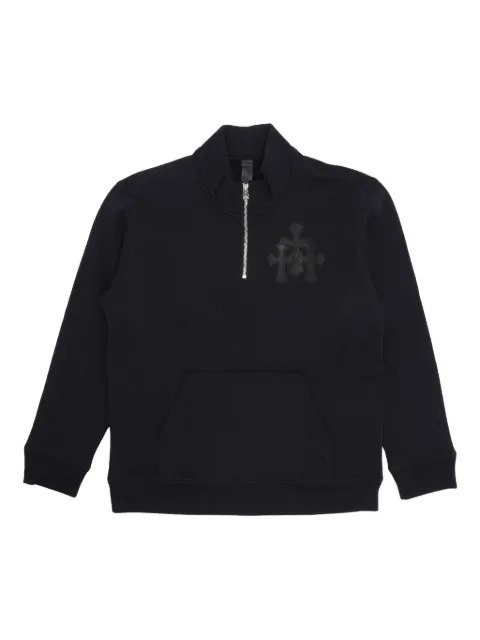 Chrome Hearts Cemetery Cross quarter-zip sweatshirt Black CHRM0335