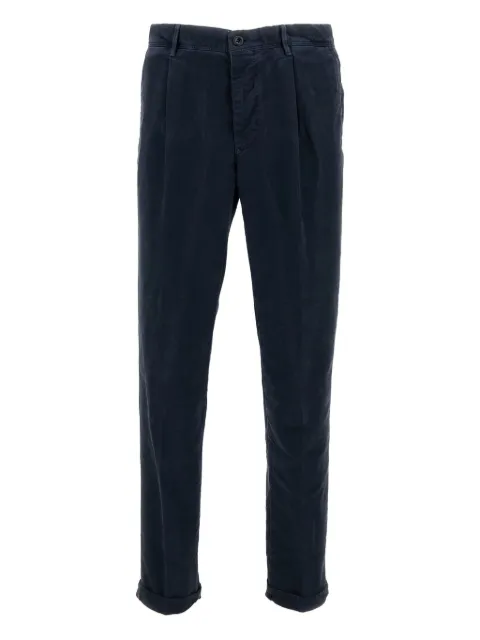 Incotex tailored flap trousers Blue 11S18840602836