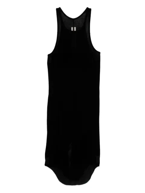 Rick Owens ribbed tank top Black RU01F2150RC
