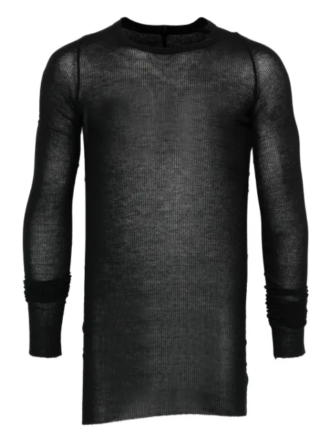 Rick Owens long-sleeved stripped T-shirt Black RU01F2250RC