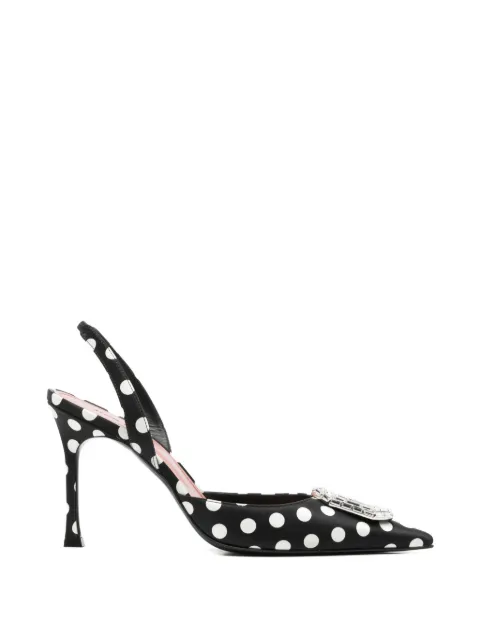 Amina Muaddi Camelia sling Black CAMELIASLING90