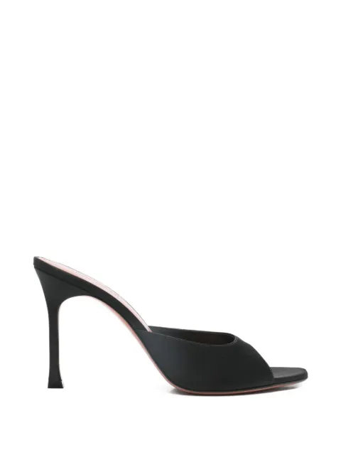 Amina Muaddi Alexa heeled sandals Black C9S356883ALE400