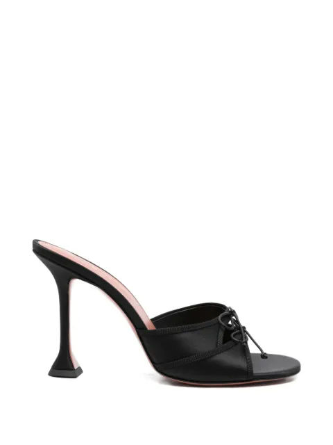 Amina Muaddi Eleonora bow sandals Black ELEONORASLIPPER95