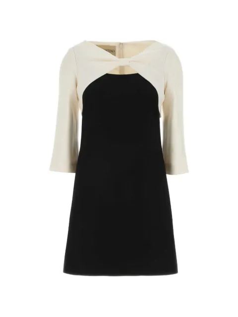 Valentino Garavani Crepe Couture bow-detail mini dress Black BVAJ061CF