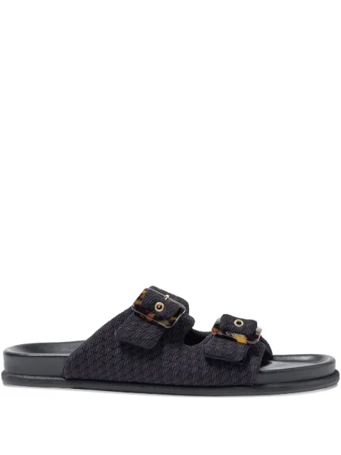 ERES Izia buckle slides Black 192524