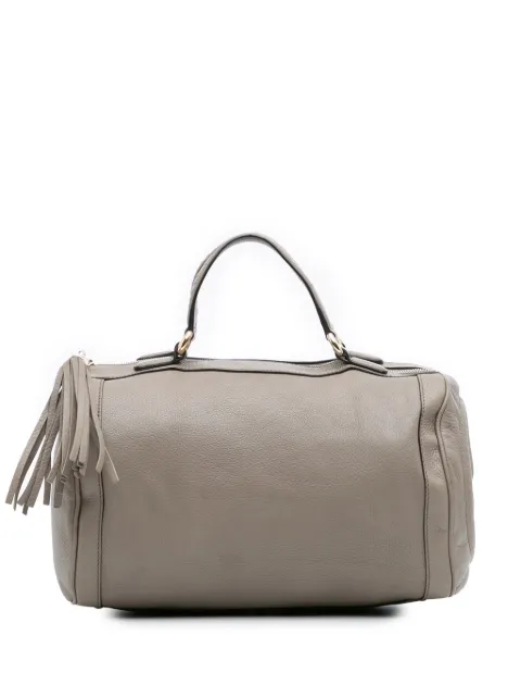 Gucci Pre-Owned 2016-2025 Medium Pebbled Calfskin Soho boston bag Grey 7Q2671LCO1MOOWSV