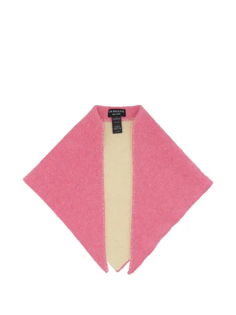 B.B. Walace knit triangular scarf Pink A0016ADAMS