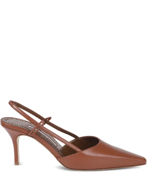 Manolo Blahnik 70mm slingback pointed-toe pumps Brown 3253150