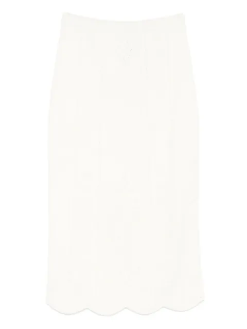 TWINSET scalloped pencil skirt Black 252TT321500282