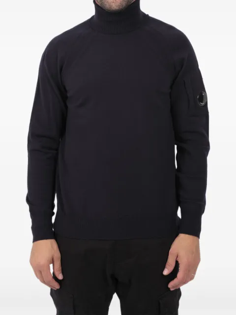 C.P. Company roll-neck pocket sweater Blue N192A