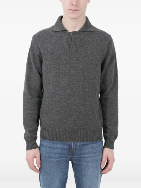 Zanone mélange-effect polo shirt Grey ZN207810142