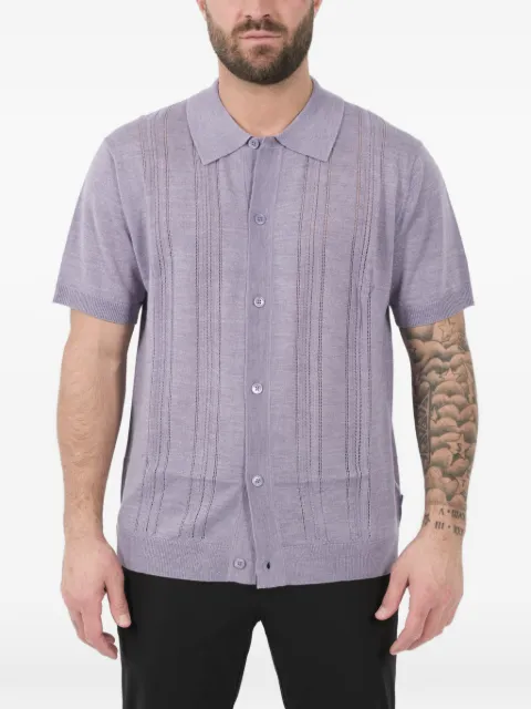 NN07 Thor buttoned cardigan Purple THOR6584