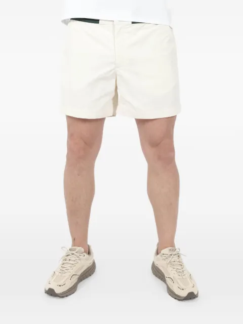 CHÉ striped-waistband shorts Neutrals SUNIVORY