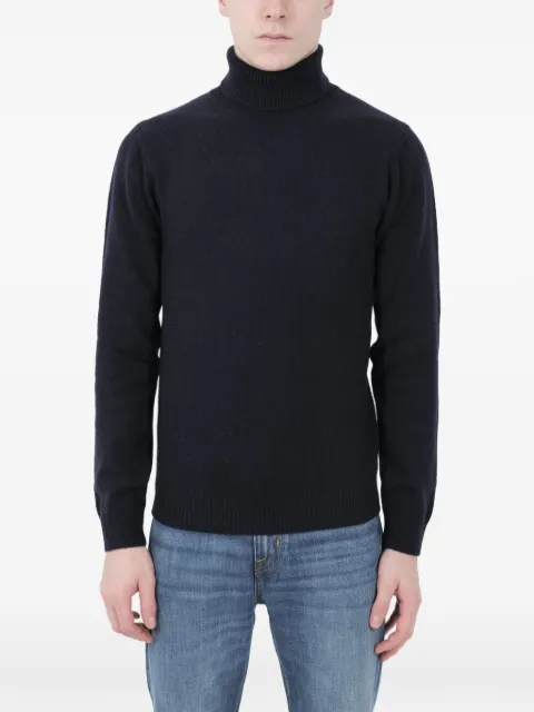 Re_branded roll-neck sweater Blue U4WA12