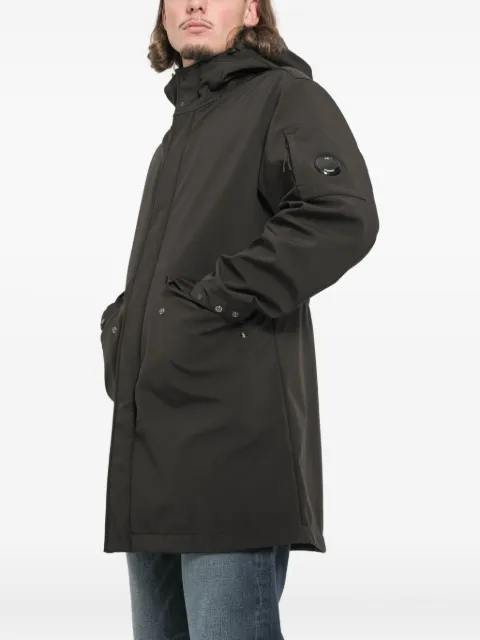 C.P. Company hooded long coat Black W004A
