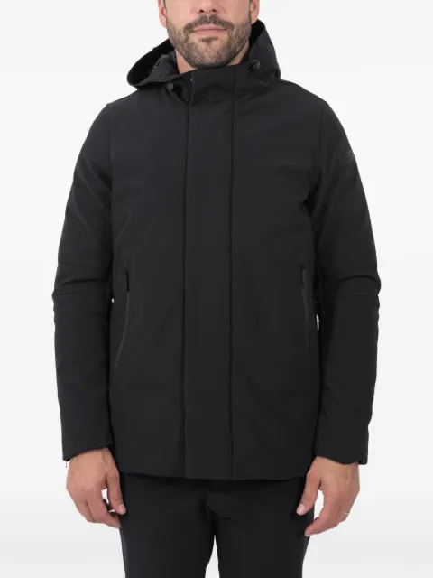 RRD side zip pockets hooded jacket Black W24003
