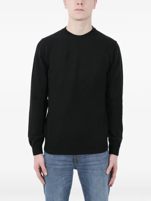 Re_branded round-neck cashmere sweater Black U4WA11