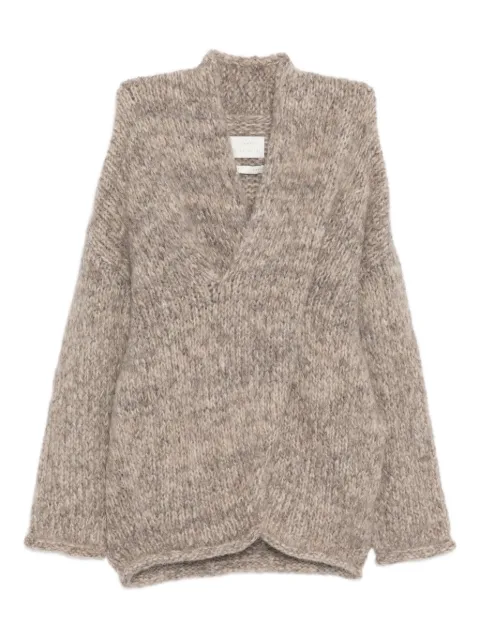 Lauren Manoogian V-neck jumper Grey AW25T2495Y302D3