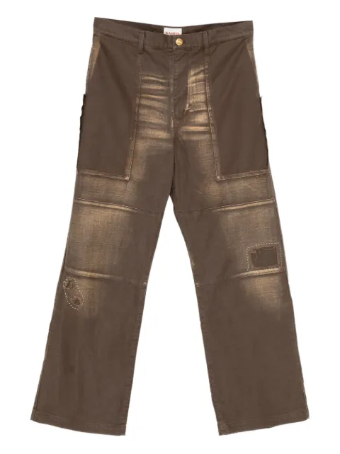 KAMIYA Repaired trousers Brown G15PT061BROWN