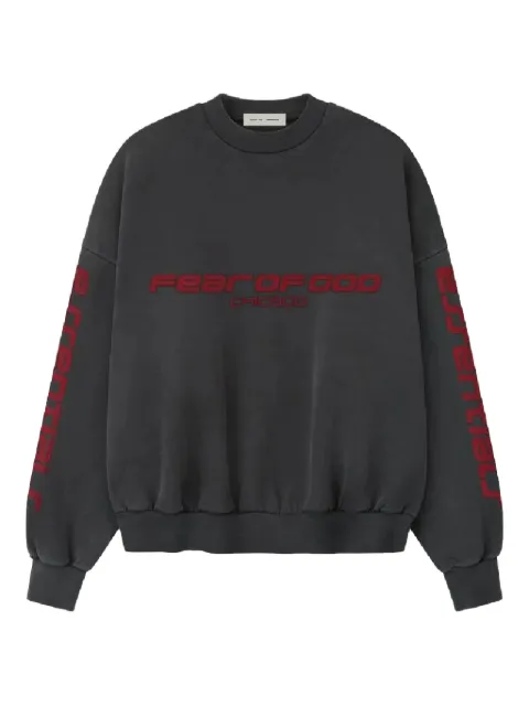FEAR OF GOD ESSENTIALS Chicago logo crew-neck sweatshirt Grey 192HO256892FIRONGREY